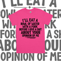 I'll Eat A Bowl Of Water With A Fork