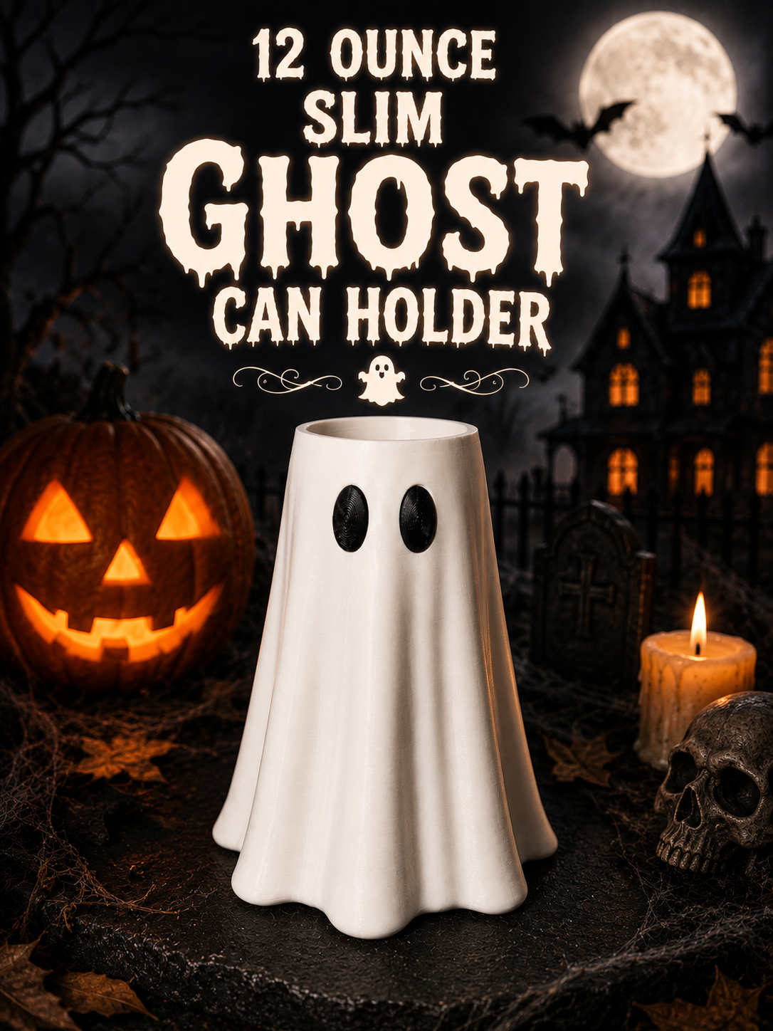 👻 Ghost Can Holders