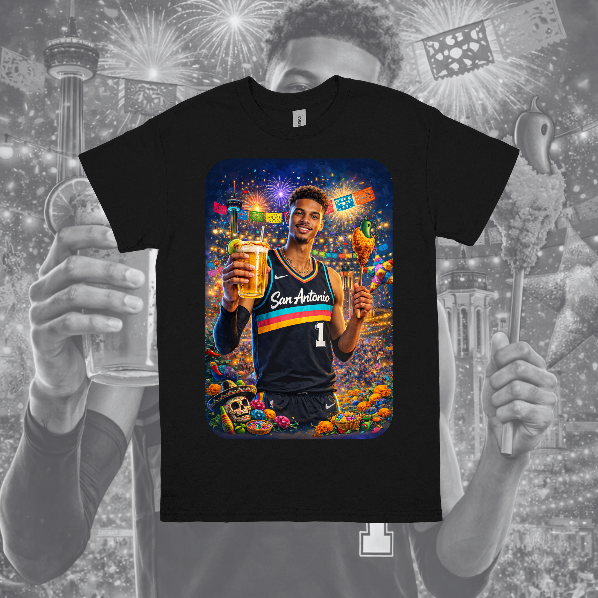 Fiesta Nights Spurs Fan Tee